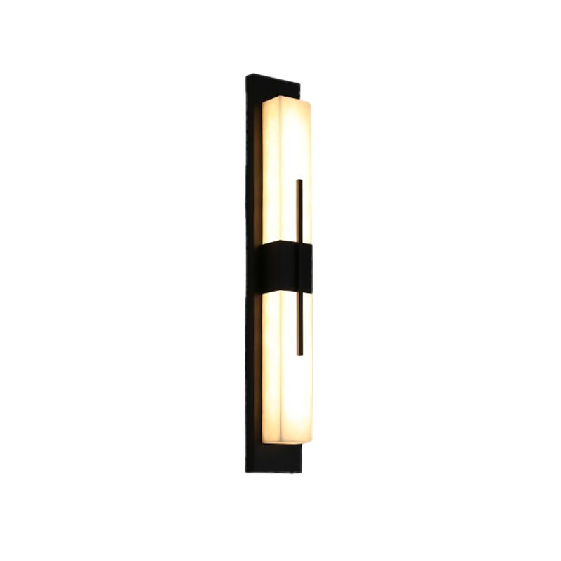 1-Light Modern Wall Sconce Simple Stone Wall Mount Lamp for Living Room