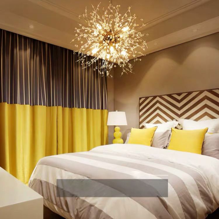 Paardebloem gevormd metallic hangend licht Moderne Minimalistische stijl Restaurant Pendant plafondlamp met 47 "verstelbare hangdraad