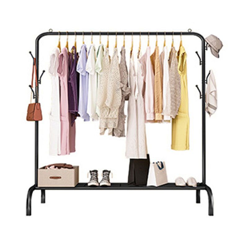 Modern Coat Rack Free Standing Solid Color Coat Rack with Storage Shelving