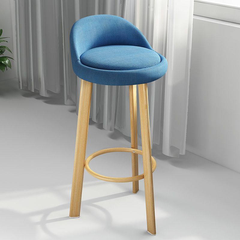 Taburete de bar sin brazos con respaldo moderno, taburete de bar de acero para cajero con cojín y reposapiés