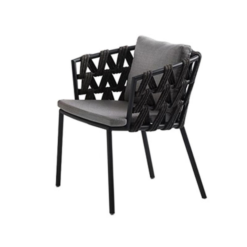 Boho Style 1/3/5/7 Pieces Metal Dining Set Wood Dining Table Set for Outdoor