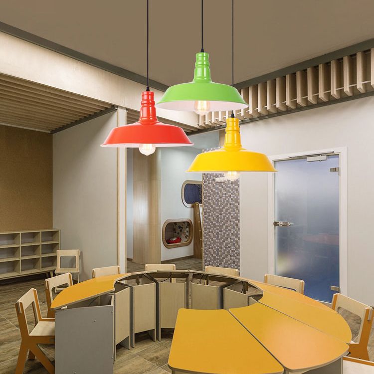 1 leichte Scheunendecke Anhänger Industrial Style Metal Hanging Leuchten für das Restaurant