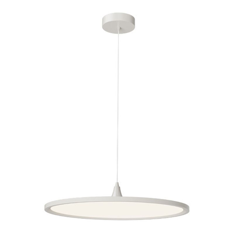 Acrylkreiskreis LED -Anhänger Licht in moderner Einfachheit lackiertes Aluminiumhängelampe für Schlafzimmer