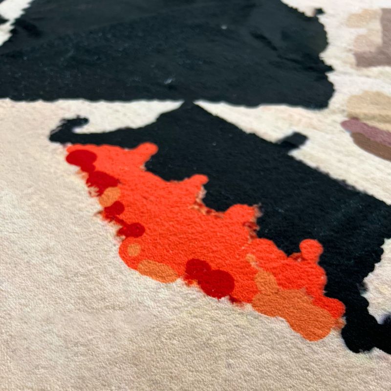 Ausgefallener Marokko-Teppich Antiquitätenmuster Polyester Fläche Teppich Anti-Rutsch-Teppich für Wohnzimmer
