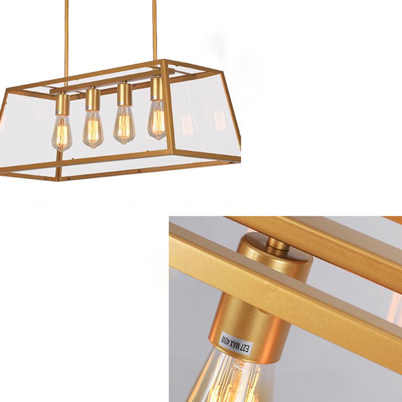 Industrial Island Light Simple Metal Pendant Lighting Fixture for Dining Room