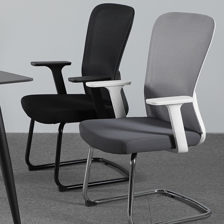 Modern & Contemporary Desk Chair No Wheels Mid Back Home Office Chair