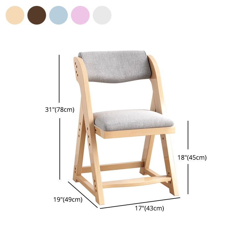 Contemporary Kitchen Chairs Dining Armless Side Chair with Wooden Legs
