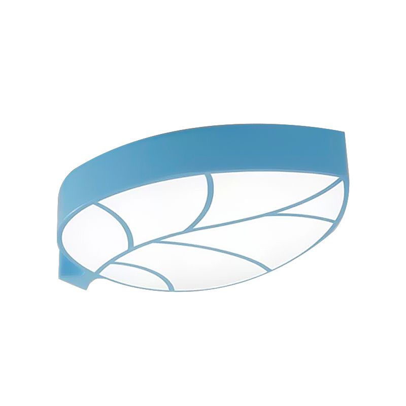 Bladvormige LED Flush Mount Licht Cartoon Acryl Metaal Plafond Lamp voor Kid Slaapkamer