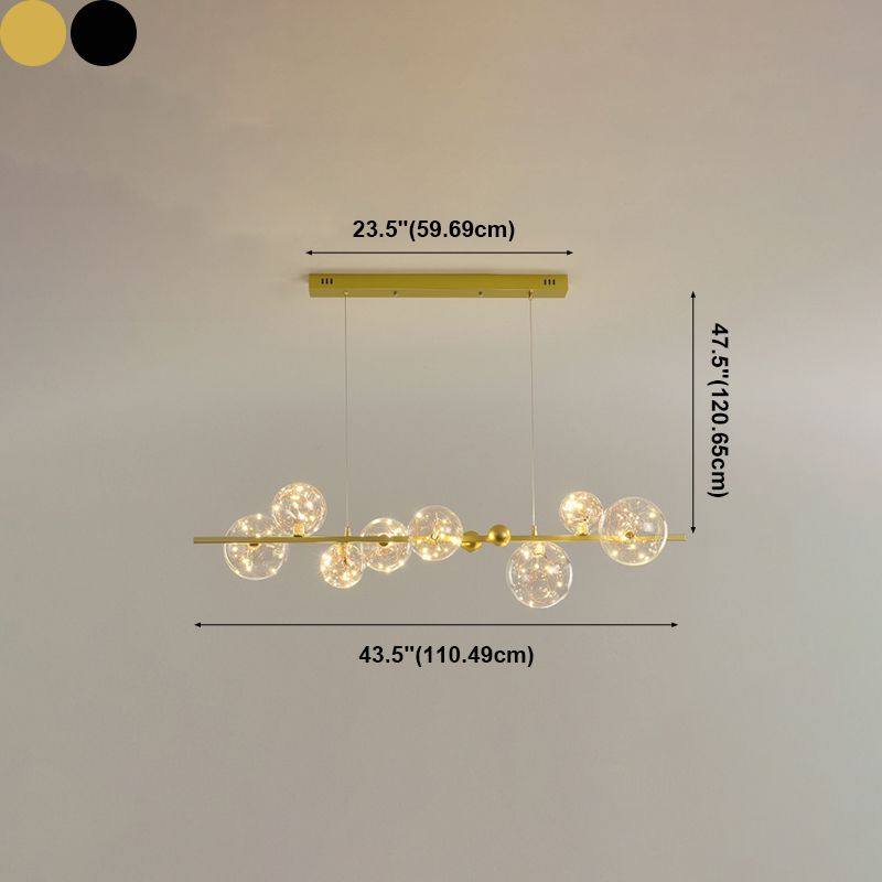 Modern Dining Pendant Lamp Fixture Kitchen Dining Room Glass Shade Hanging Light