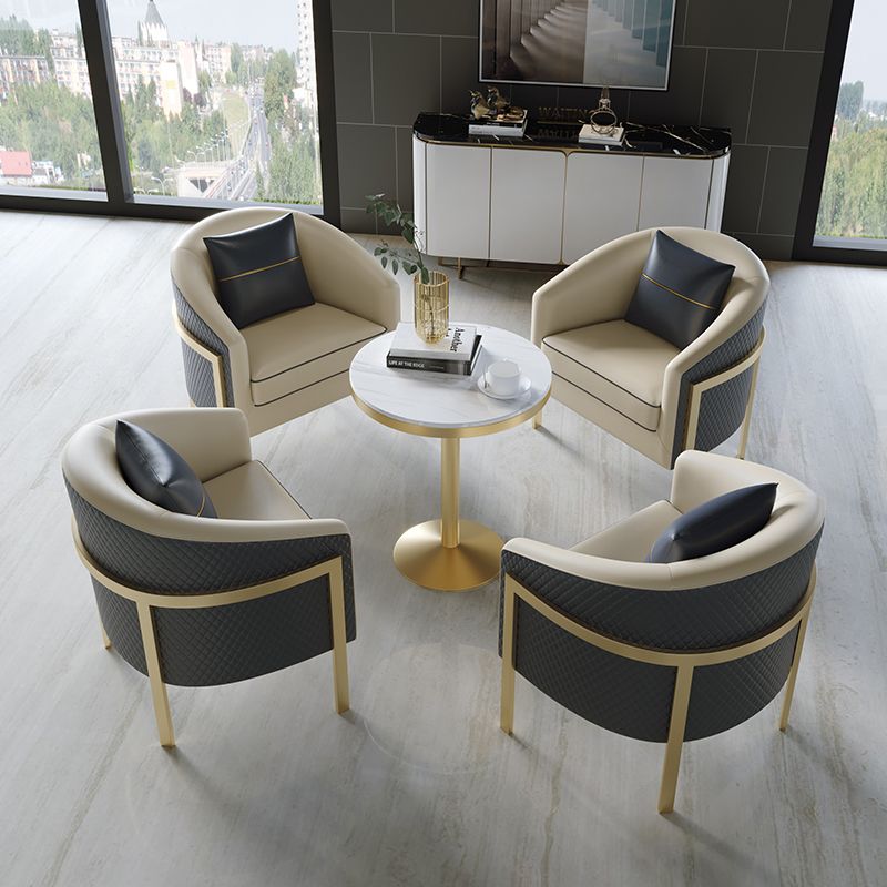 Round Dining Site Table Traditional Luxury Stone Dining Room Collection for Indoor