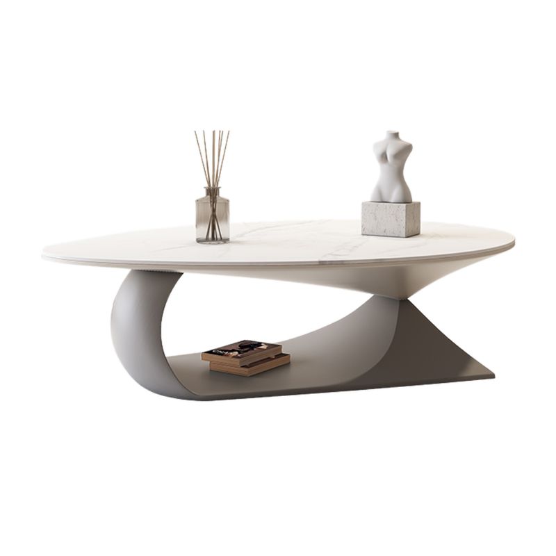 Slate Top Coffee Cocktail Table Abstract Coffee or End Table