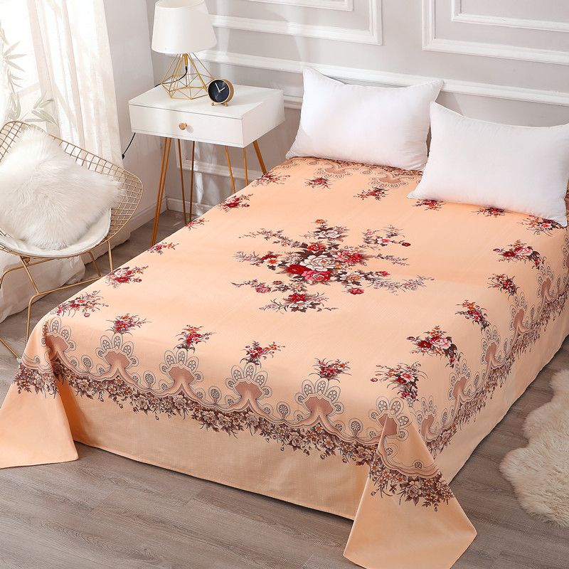 Sheet Sets Cotton Floral Printed Breathable Wrinkle Resistant Super Soft Bed Sheet Set