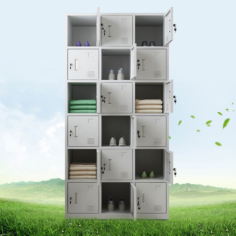 Steel Wardrobe Cabinet Contemporary Hinged Wardrobe Armoire for Home