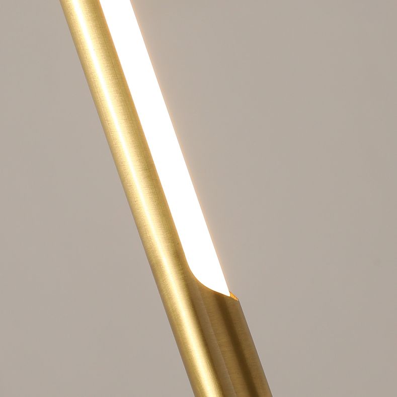 Metal New Modern Hanging Ceiling Light Linear 1-Light Pendant Light for Bedroom