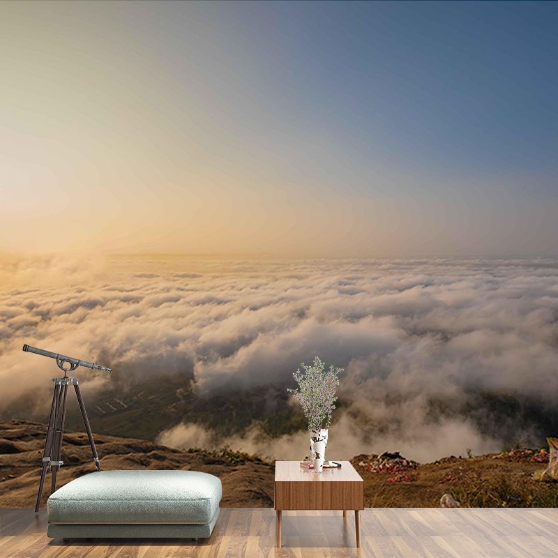 Beautiful Scenery Mural Sky Pattern Mildew Resistant for Living Room Wall Decor