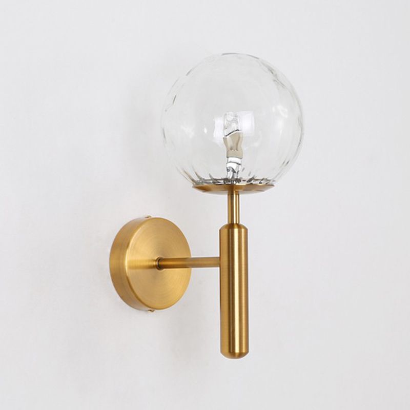 Modern Wall Light Sconce Minimalist Glass Wall Light Fixture for Bedroom