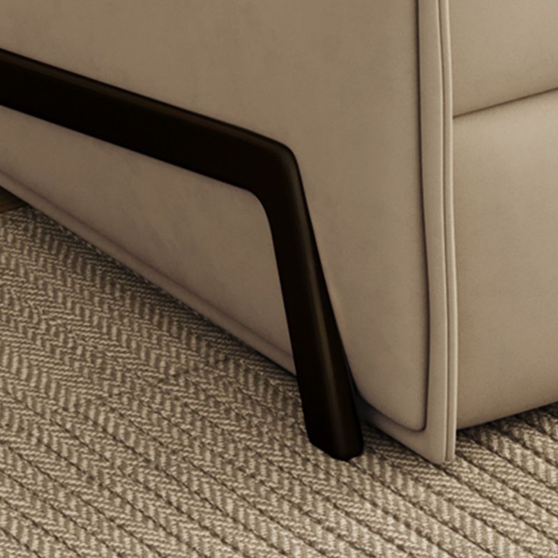 Contemporary Faux Leather Sleeper Sofa Upholstered Armless Sofa Bed