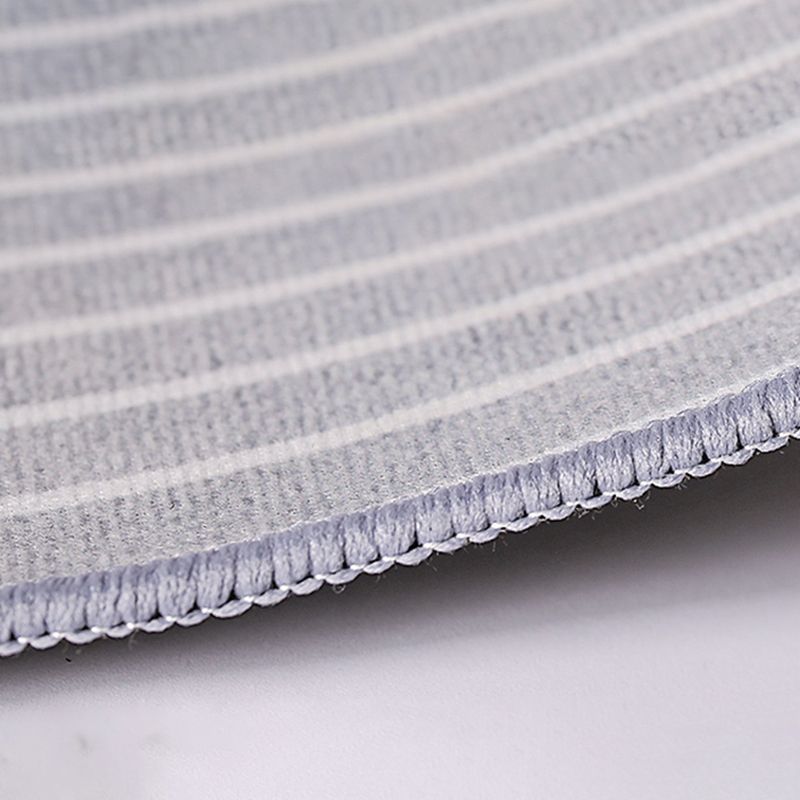 Brown Modern Rug Polyester Straight Line Rug Stain Resistant Rug for Living Room