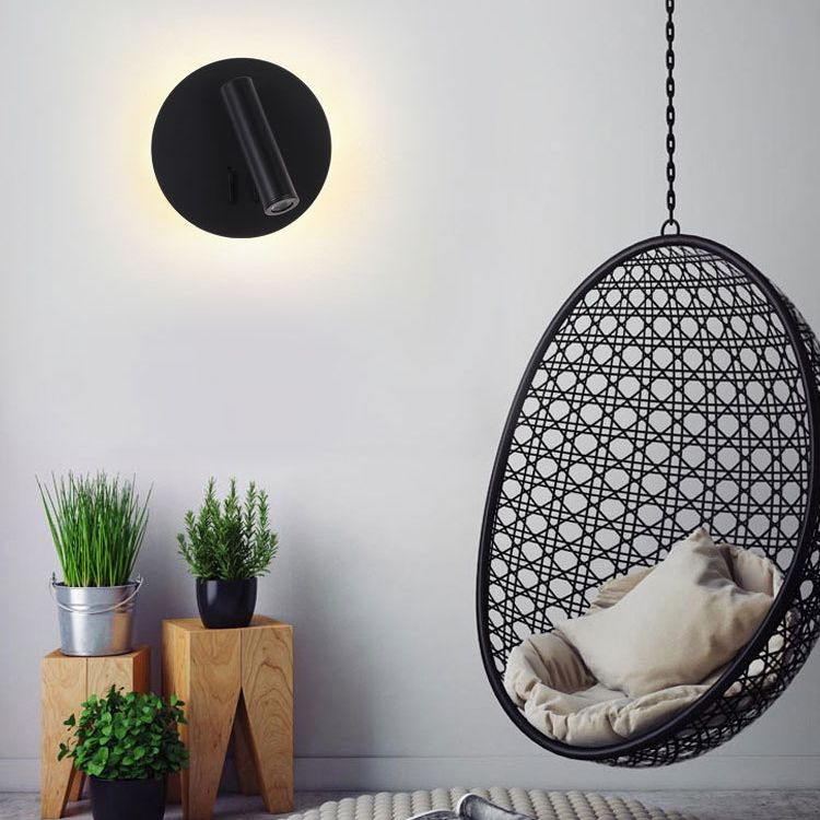 Modern Style Geometric Wall Sconces Metal 2 Lights Wall Mounted Reading Lights
