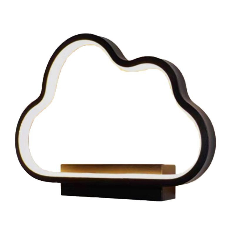 Single Contemporary Black/White Wall Mounted Sconce Metal Wall Light