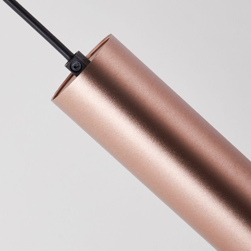 Lumière suspendue en métal avec un éclairage de pendentif de simplicité en acrylique pour la chambre