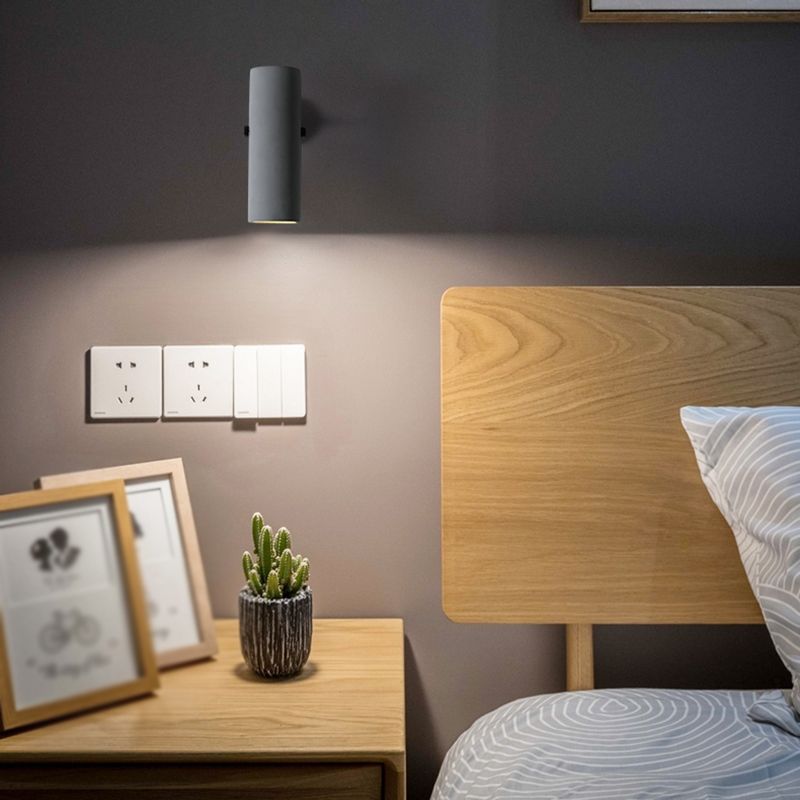 1-Light Wall Lamp Modern Concrete Shade Wall Mounted Lighting for Bedroom