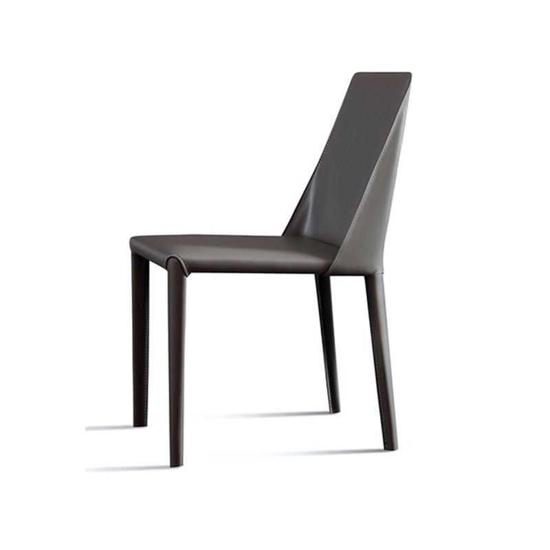 Cuisine contemporaine en métal dinant la chaise latérale solide arrière dinant la chaise latérale