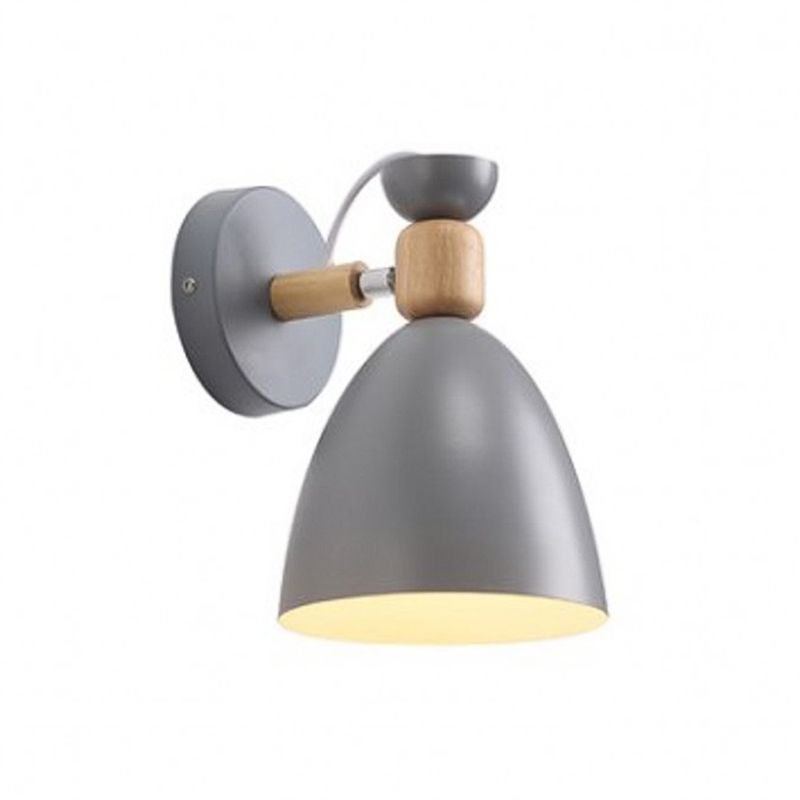 Flared Wall Sconce Lighting Modern Style Metal 1 Light Wall Mounted Light