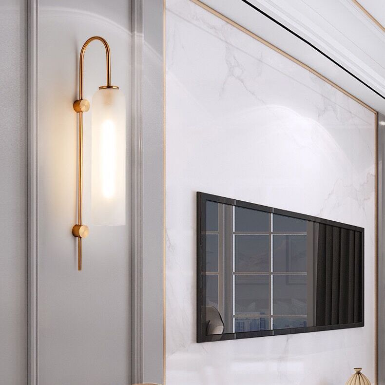 Indoor Decoration Wall Sconce Light Glass Shade Down Light for Living Room Bedroom