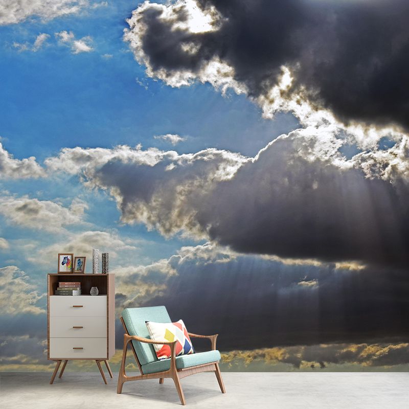 Sky View Wall Mural Wallpaper Modern Style Mildew Resistant for Living Room