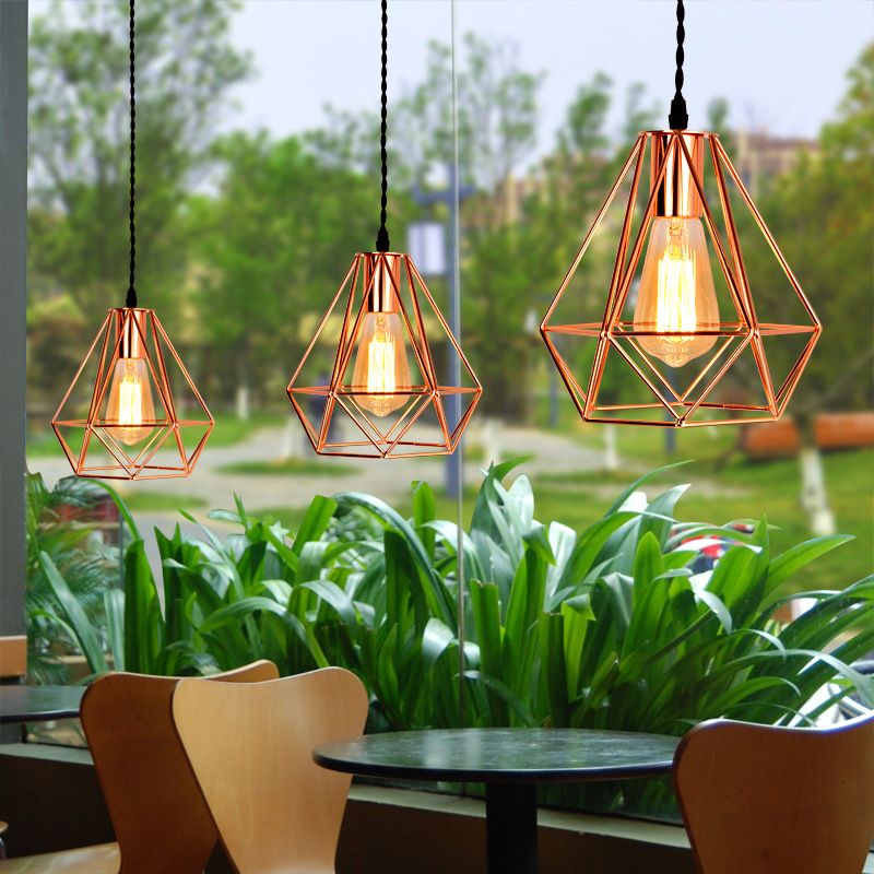 Diamond Cage colgante Luz de techo