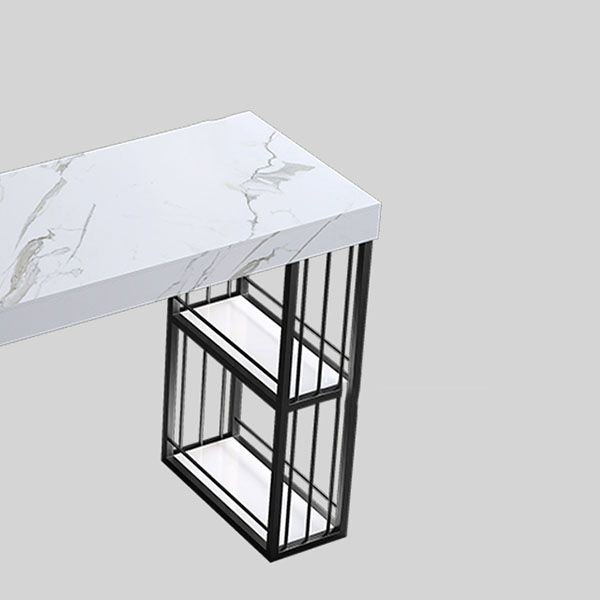 Stone Bar Table Set Industrial Rectangle 1/2/5 Pieces Pub Table Set