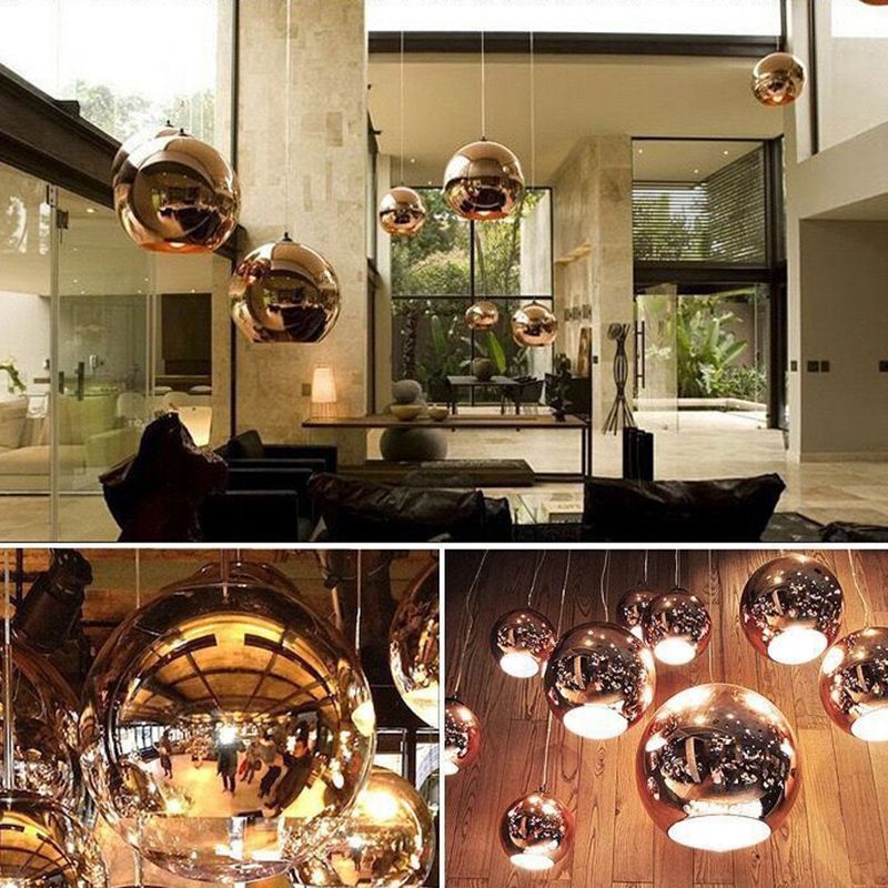 Kreise Sphäre Anhänger Beleuchtungsbestand Modernes Glasrestaurant -Federung Licht