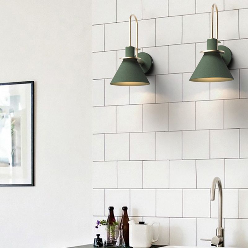 Cone Shape Metal Sconce Light Modern Style Wall Sconce Light for Dining Room