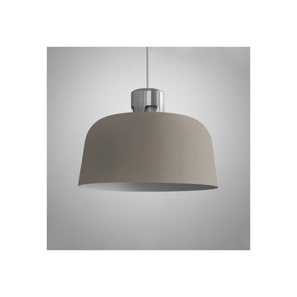 Lámpara colgante de comedor de comedor de sombra de sombra de cubo una bombilla de 9 "/10" /11.5 "/14" de ancho de ancho simple luz colgante de techo en gris