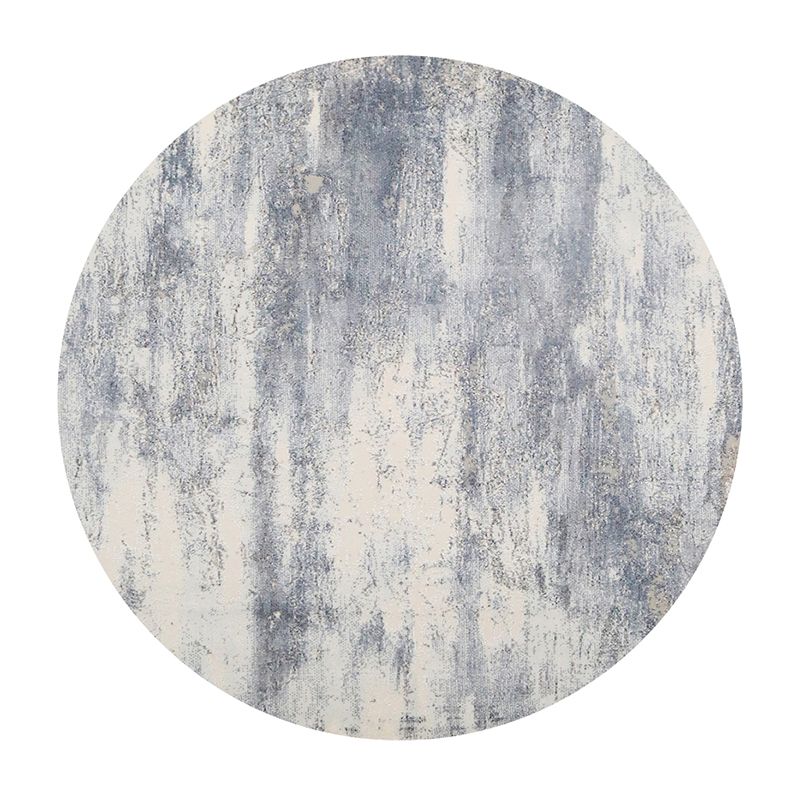 Grey Modern Area Carpet Tie-Dye Pattern Polyester Area Rug Easy Care Washable Rug for Home Decor