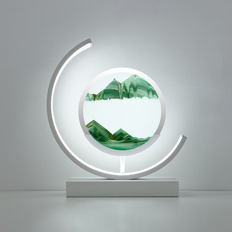 1-Light Linear Table Light Contemporary Metal Night Table Lamps for Bedroom
