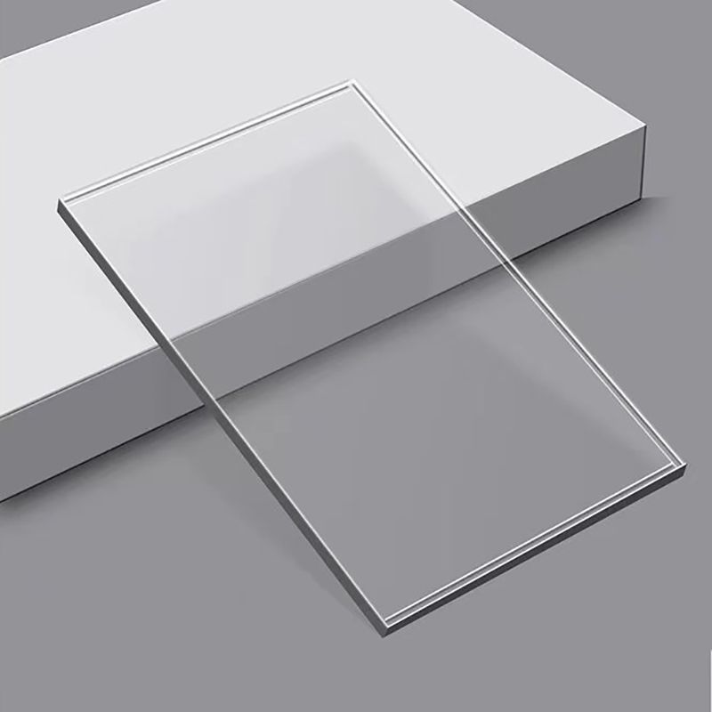 Acrylic Living Room Side Table Square C-shape Side End Snack Table