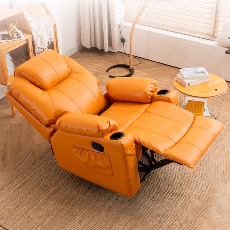 Solid Color Recliner Chair Massage Swivel Rocker Standard Recliner