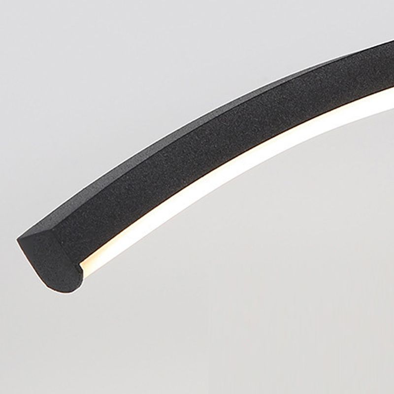 Lámpara de pared de baño de ola LED de metal LED de pared simple montada en la pared