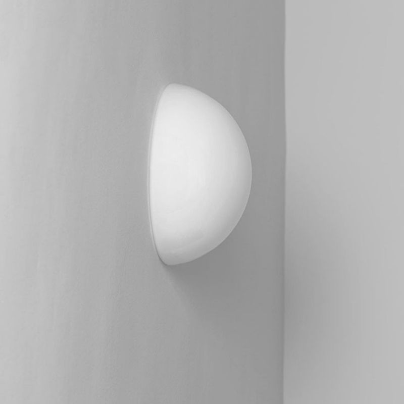 Glass Wall Mounted Sconce White Shade Wall Lights for Bedroom