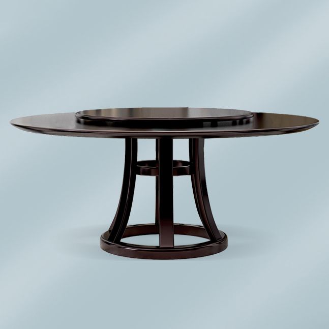 Rubberwood Dining Table Round Pedestal Dinner Table for Dining Room