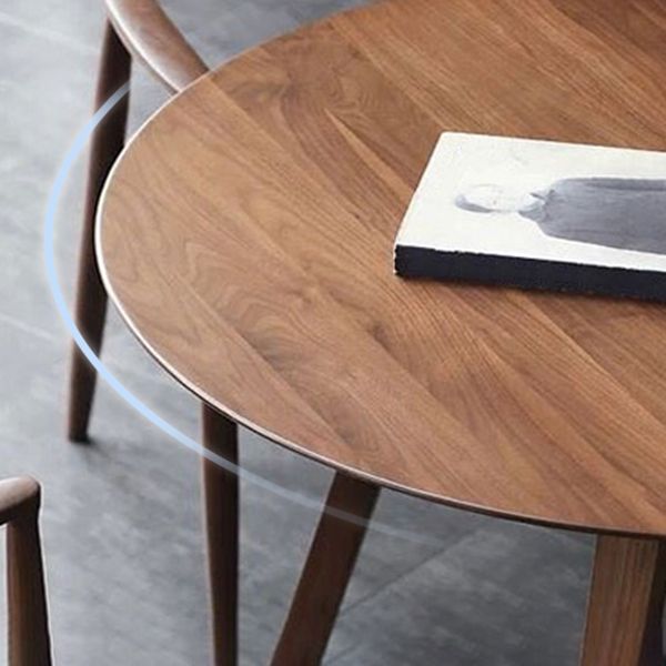 Round Dining Table Modern Style Pine Solid Wood Dining Site Table