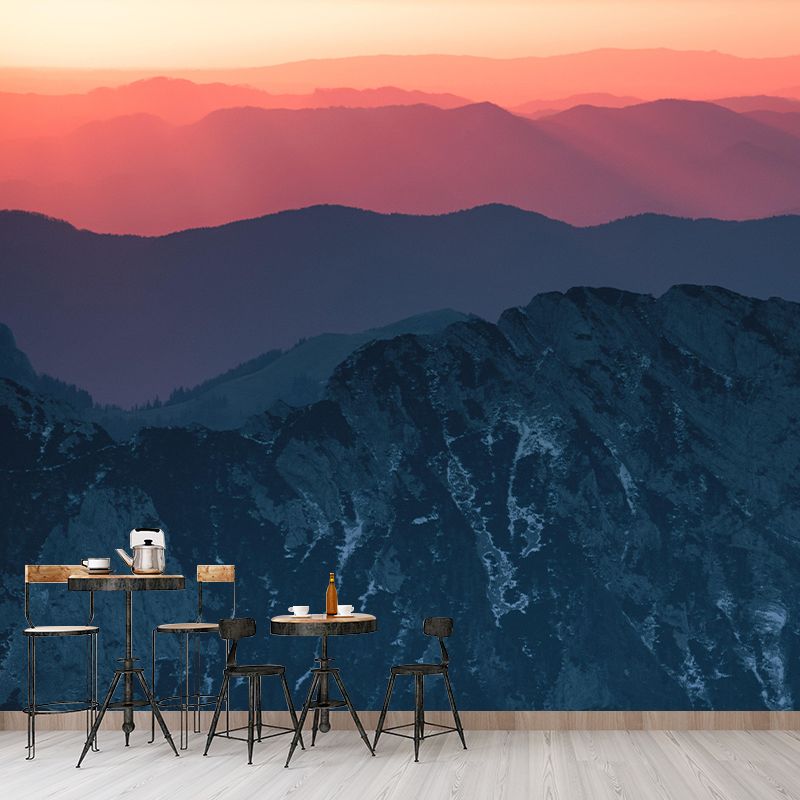 Scene Sky Mountain Wall Mural Wallpaper Photography Mildew Resistant Wall Art