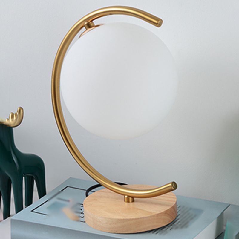 Sfera lampade da tavolo notturno MODERNA 1 comodino leggero in oro