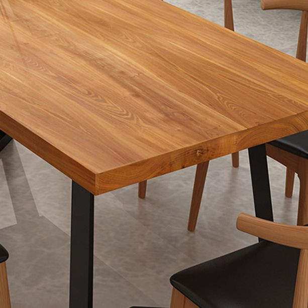 Industrial 1/2/5/7 Pièces Ensemble de restauration Table à manger en bois massif avec chaises