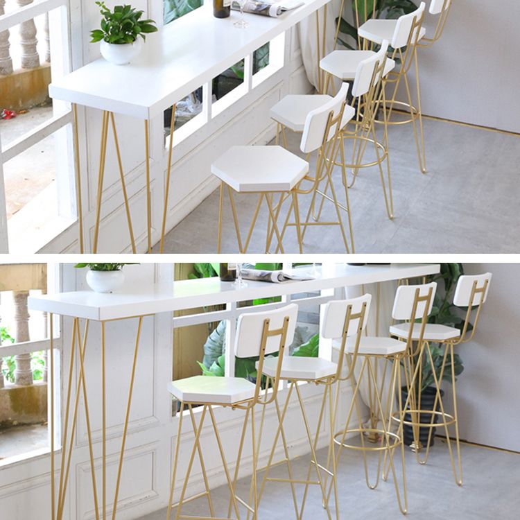 1/3/5 Piece Solid Wood Bar Table Set Matte Finish Home Bar Stool and Table Set