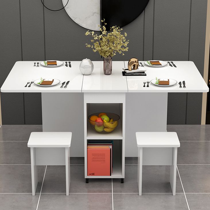 Mesa de comedor de estilo de mediados de siglo rectángulo de madera para usar en el hogar