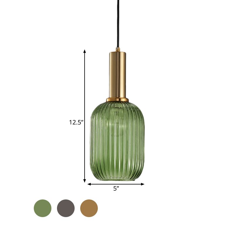 Schwarz/Goldzylinder/Oval/Kapsel Anhängerlampe Moderne 1 hellgrau/grün/bernsteingespräche -Glasdecke Leuchte für Küche