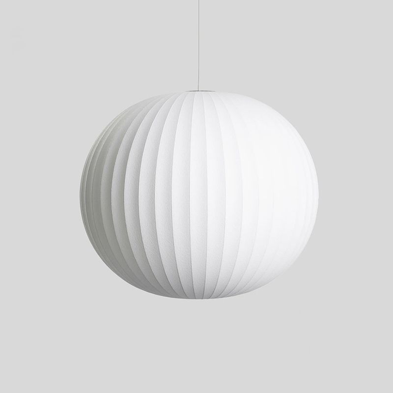 Lampada sospesa lanterna in tessuto MODERNO MODERNA Sospensione bianca Luce a sospensione